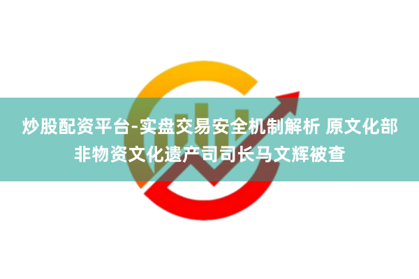 炒股配资平台-实盘交易安全机制解析 原文化部非物资文化遗产司司长马文辉被查
