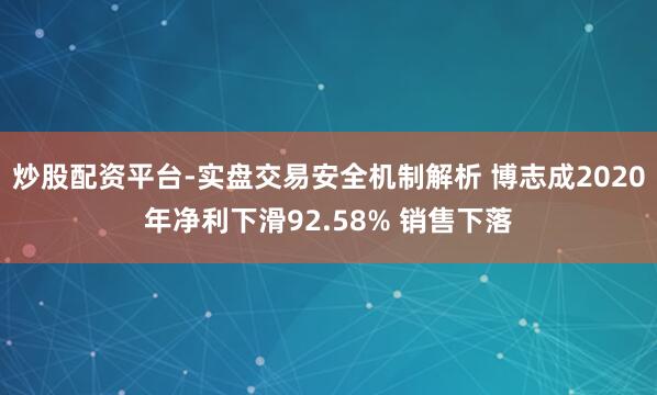 炒股配资平台-实盘交易安全机制解析 博志成2020年净利下滑92.58% 销售下落